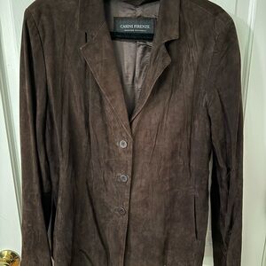 Custom Made Italian Brown Suede Jacket